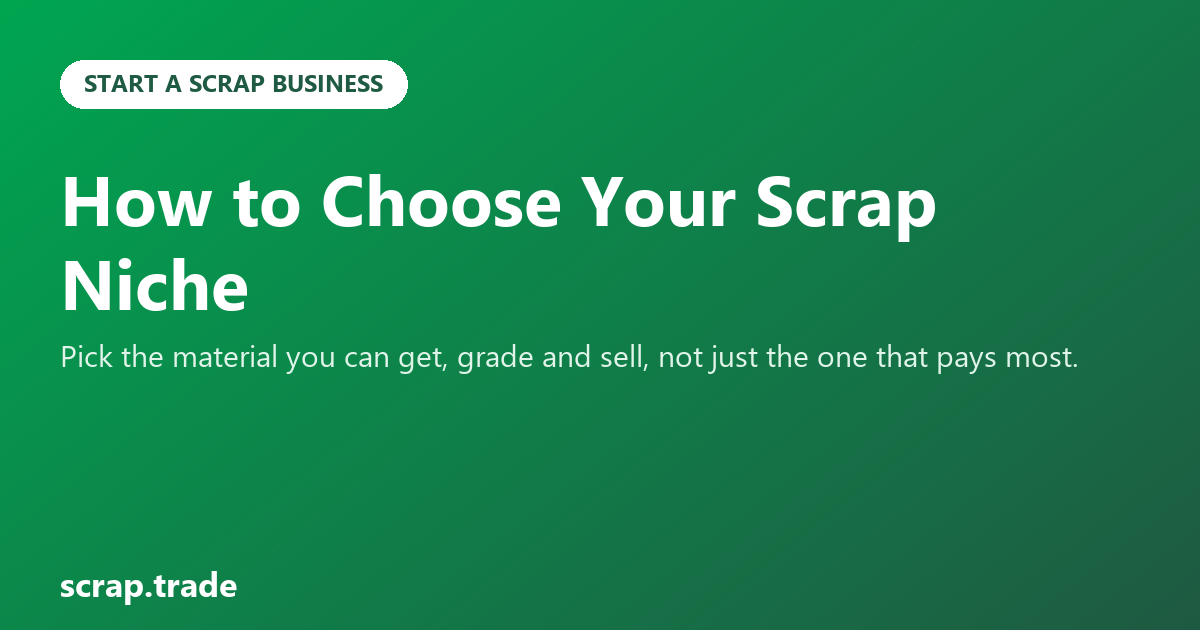How to Choose Your Scrap Niche