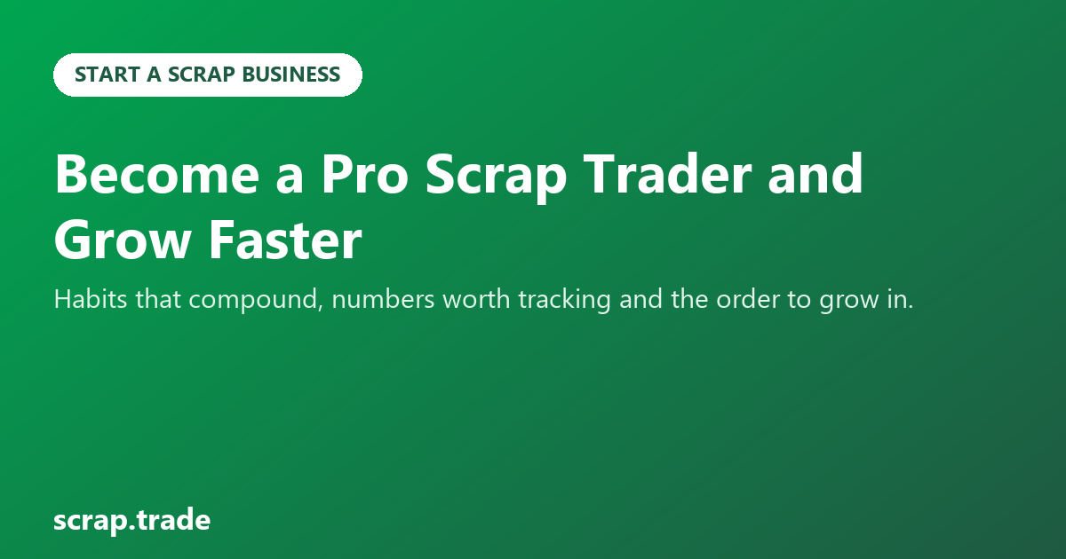 Become a Pro Scrap Trader and Grow Faster