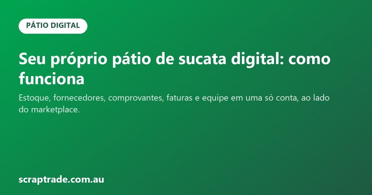 Seu próprio pátio de sucata digital: como funciona