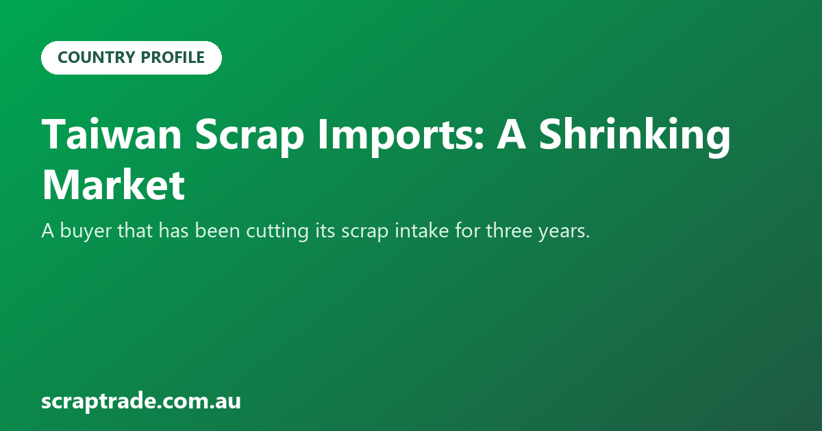 Taiwan Scrap Imports: A Shrinking Market