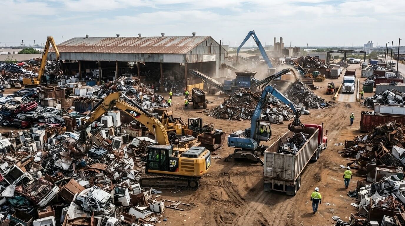 Industrial Scrap Metal Yard