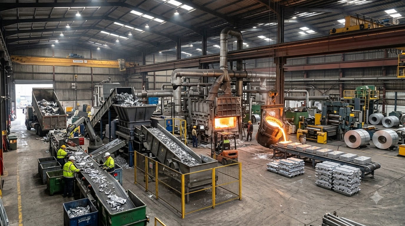 Aluminium Recycling Process: From Scrap to Secondary Aluminium