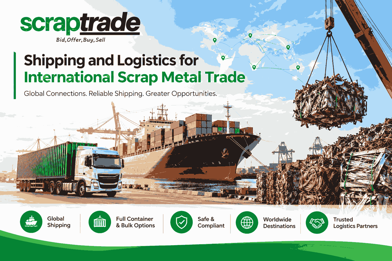 Shipping and Logistics for International Scrap Metal Trade