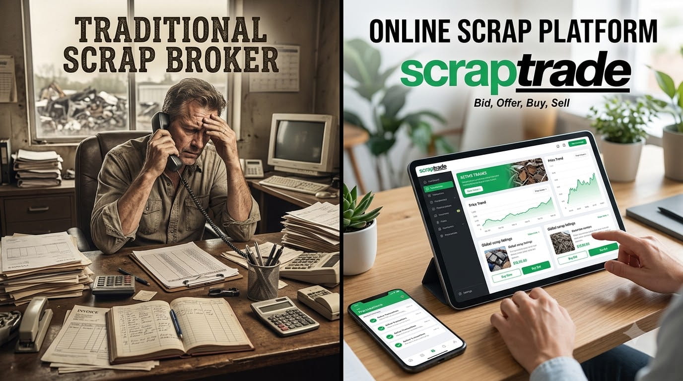 Traditional Scrap Brokers vs Online Scrap Trading Platforms