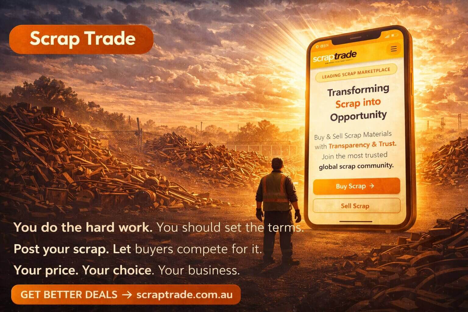Selling Scrap Materials via the ScrapTrade Digital Platform