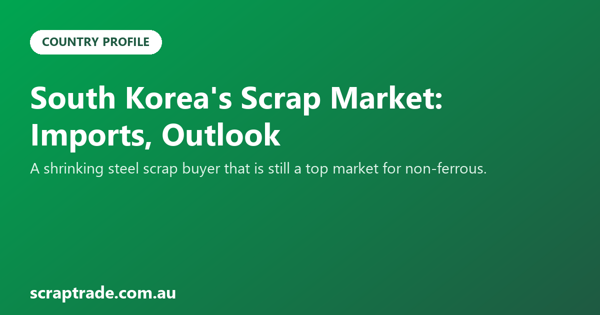 South Korea's Scrap Market: Imports, Outlook